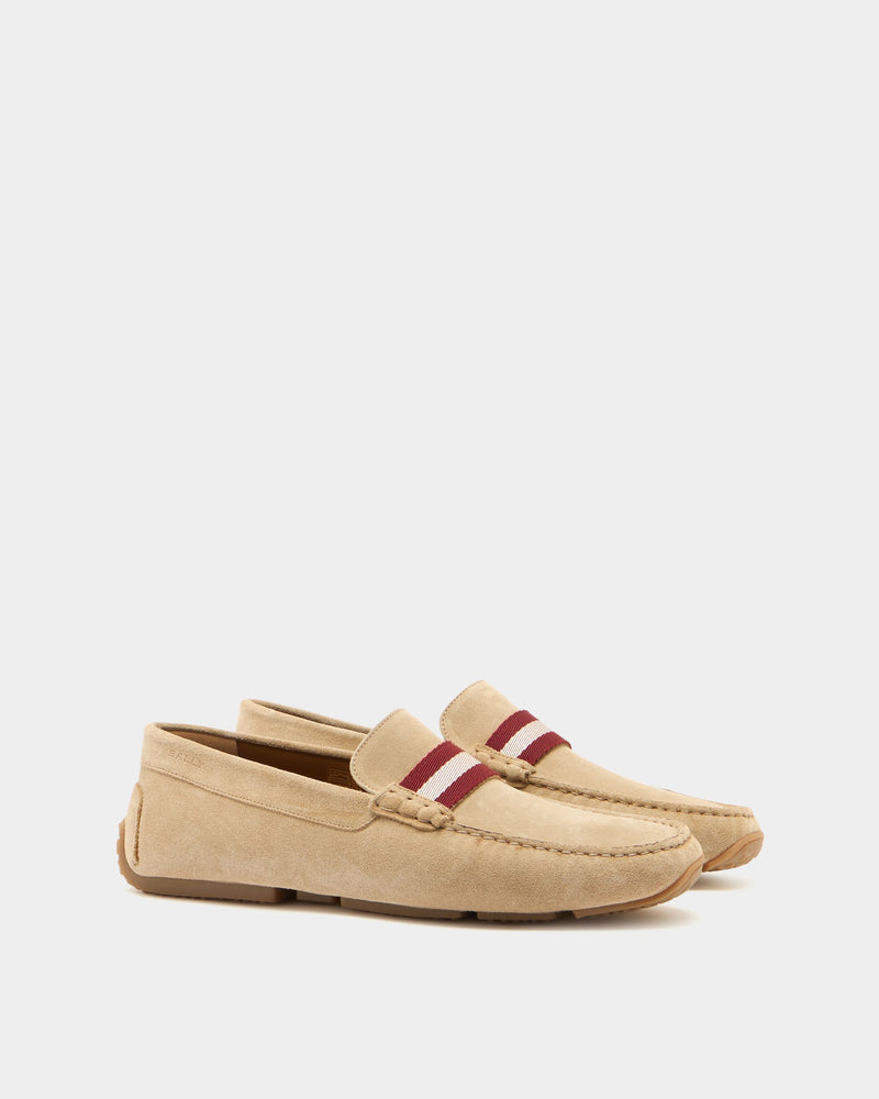 Pilot Driver in Beige Suede