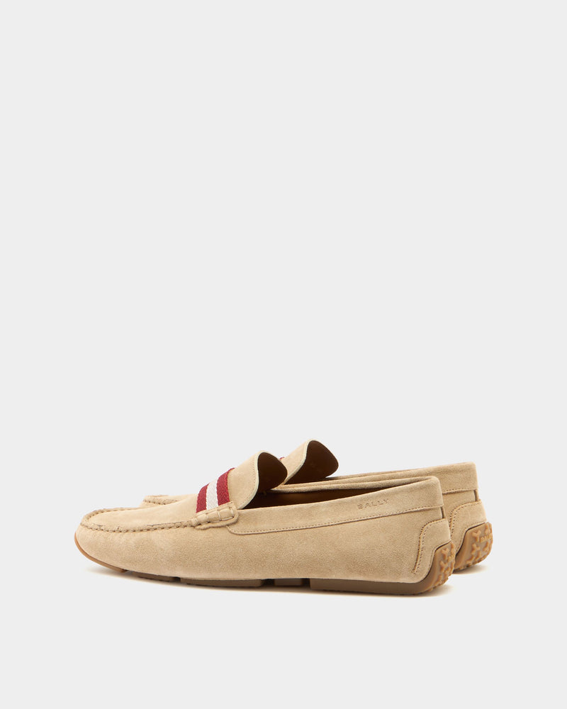 Pilot Driver in Beige Suede