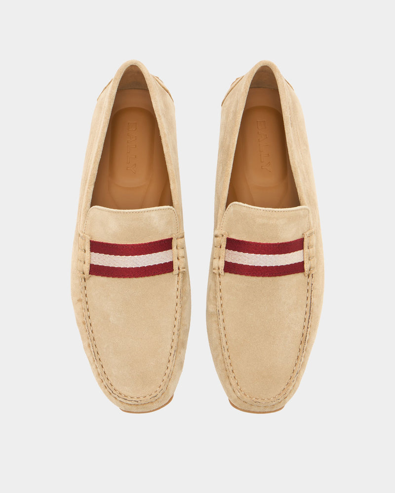 Pilot Driver in Beige Suede