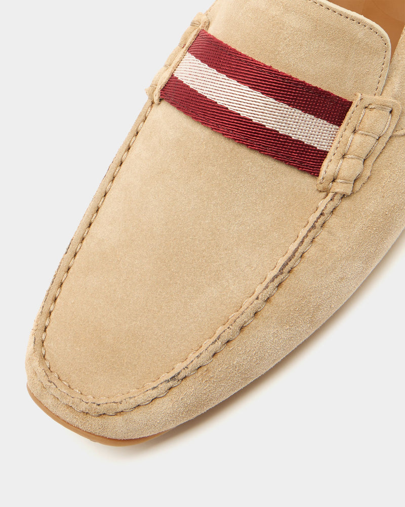 Pilot Driver in Beige Suede