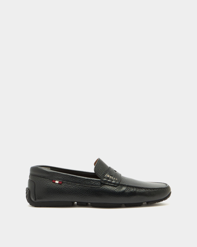 Pilot Driver in Black Grained Leather