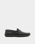 Pilot Driver in Black Grained Leather