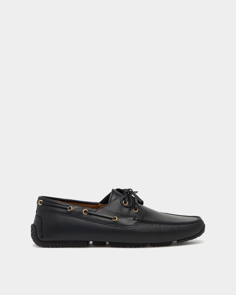 Pilot Driver in Black Leather