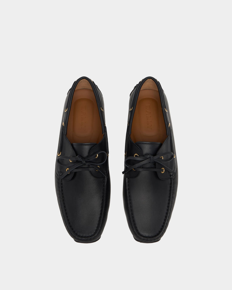 Pilot Driver in Black Leather