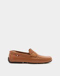 Pilot Driver in Brown Grained Leather