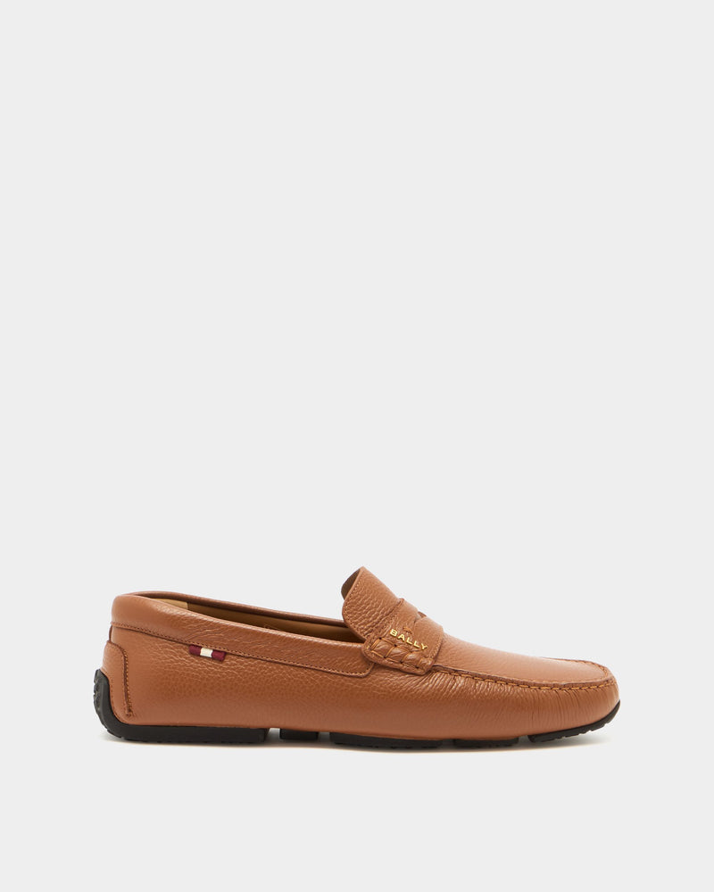 Pilot Driver in Brown Grained Leather