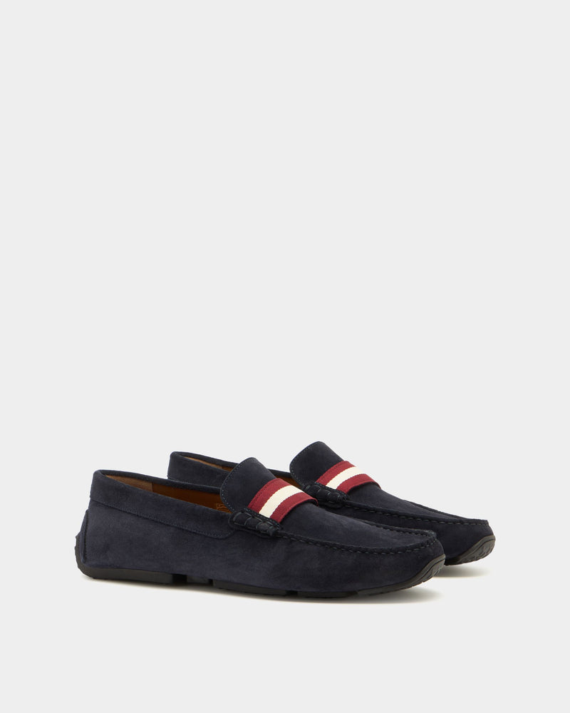 Pilot Driver in Navy Blue Suede