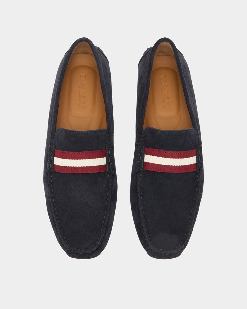 Pilot Driver in Navy Blue Suede
