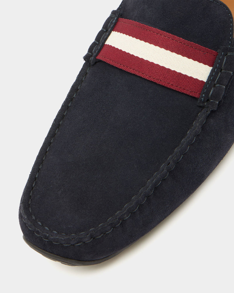 Pilot Driver in Navy Blue Suede