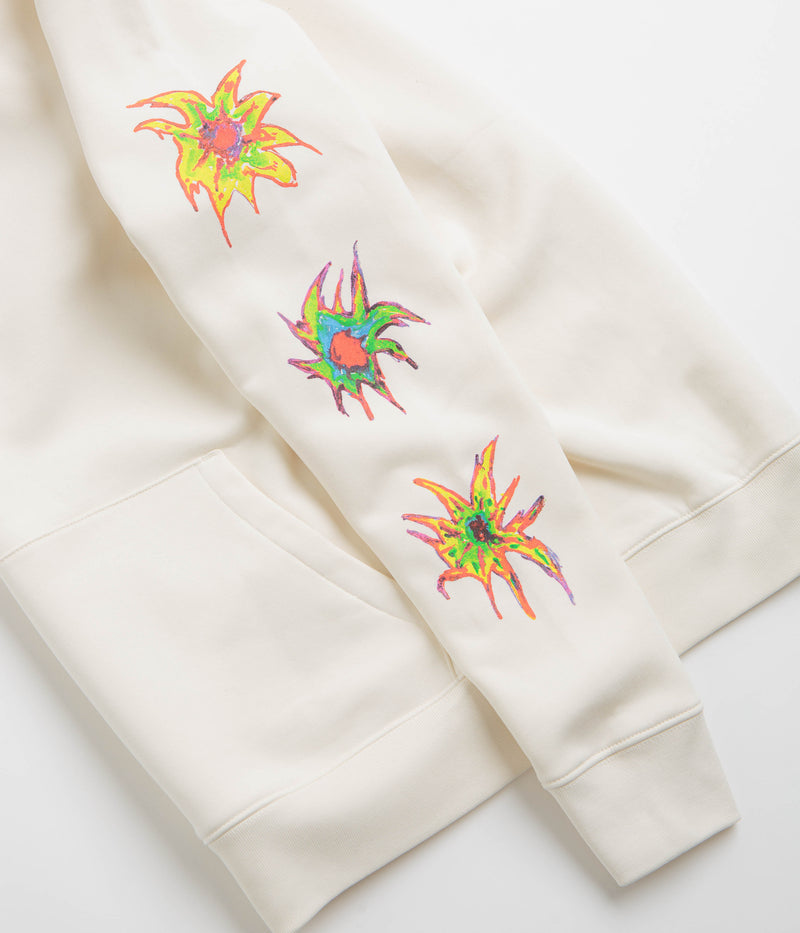 Poetic Collective Arm Tribal Hoodie in Ivory