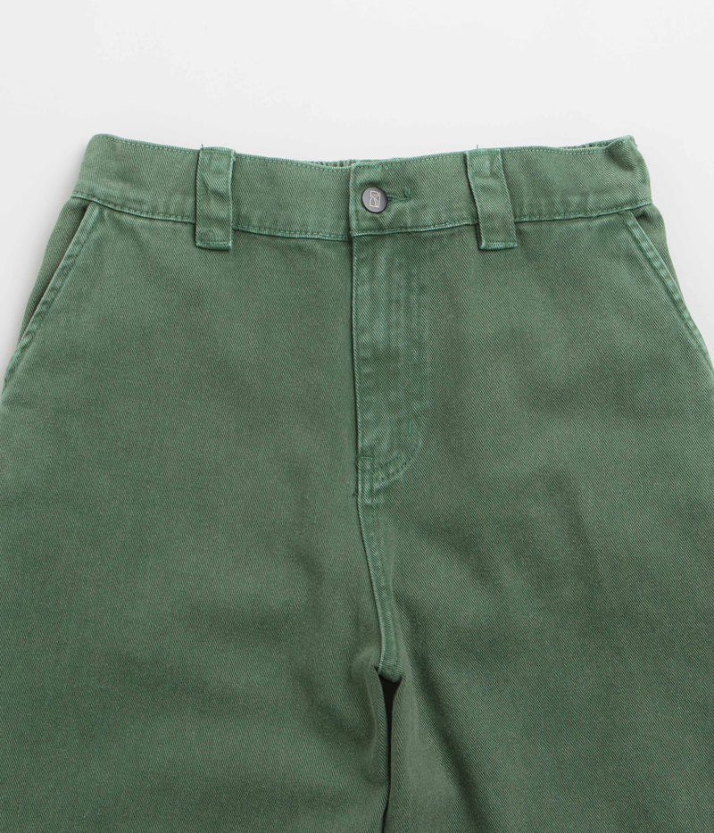 Poetic Collective Denim Sculptor Pants in Green Acid Wash and Green