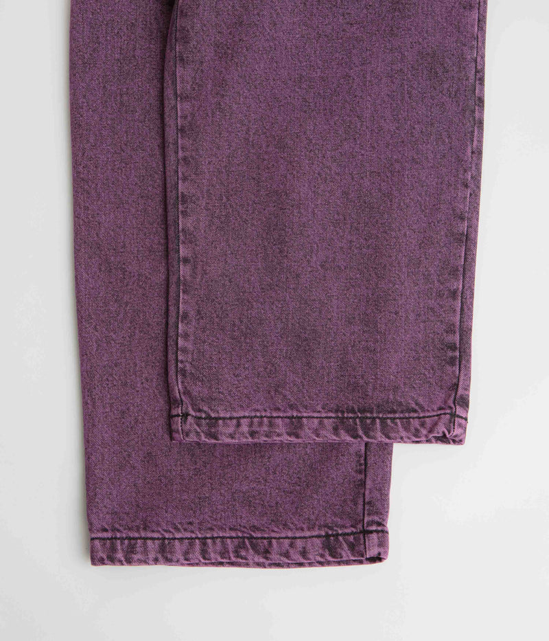 Poetic Collective Painter Pants in Purple Acid Wash Denim