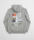 Poetic Collective Shaped Collage Hoodie in Heather Grey