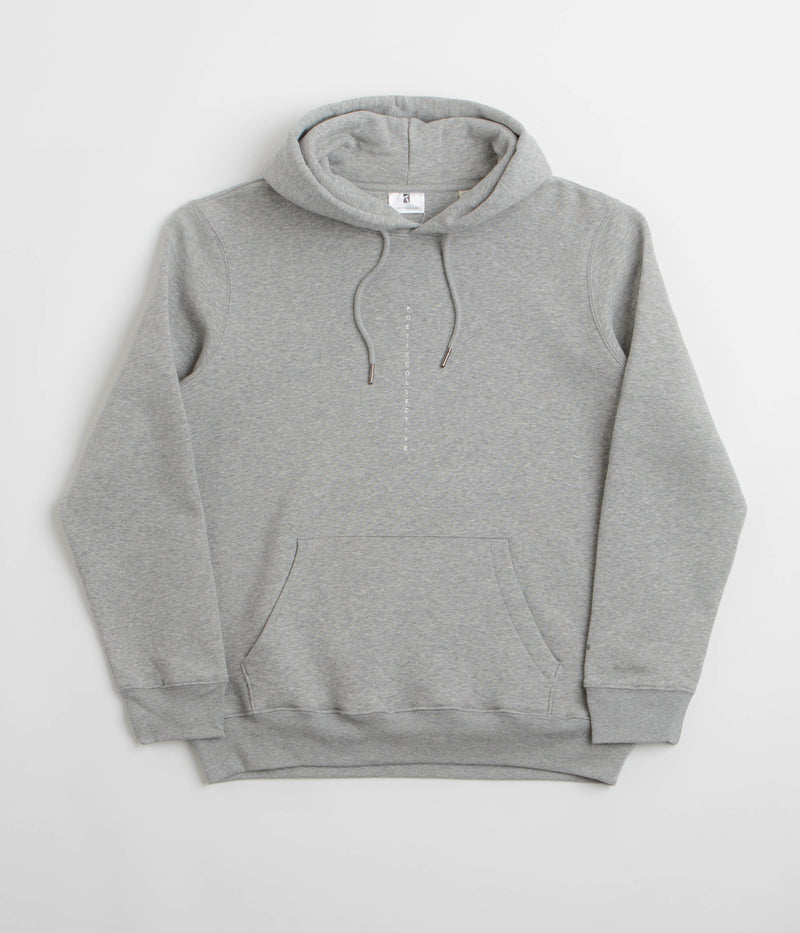Poetic Collective Shaped Collage Hoodie in Heather Grey