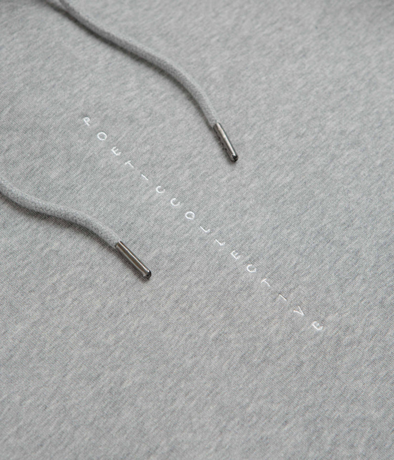 Poetic Collective Shaped Collage Hoodie in Heather Grey