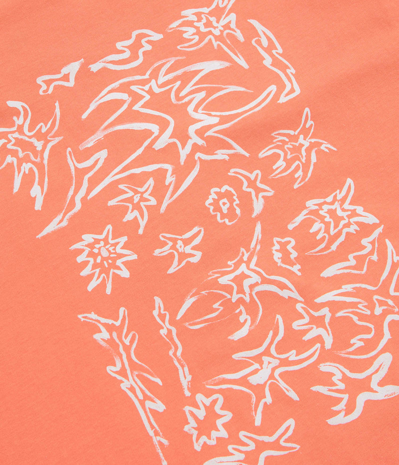 Poetic Collective Tribal T-Shirt in Orange