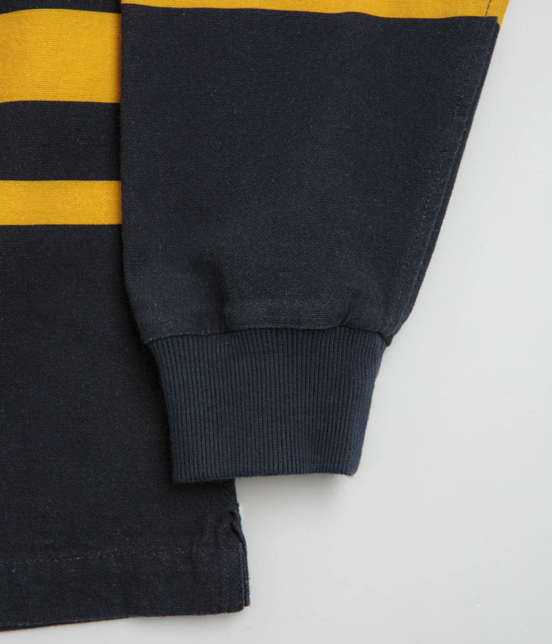 Poets Poets Rugby Shirt in Navy and Yellow
