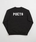 Poets World Famous Poets Crewneck Sweatshirt in Black