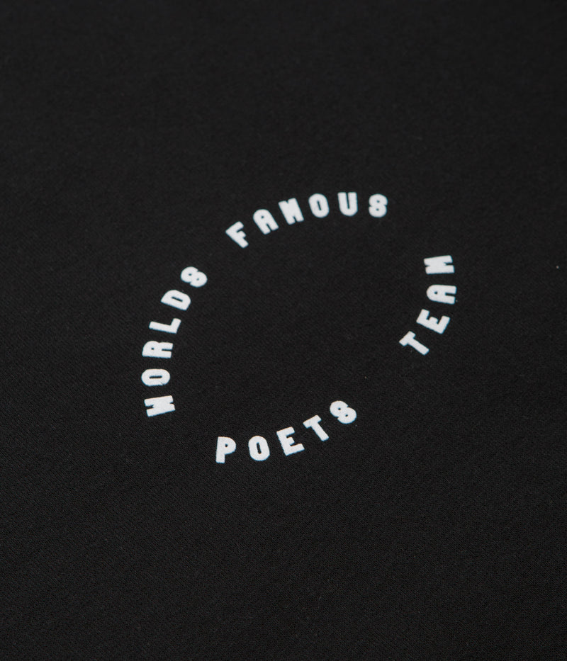Poets World Famous Poets Crewneck Sweatshirt in Black