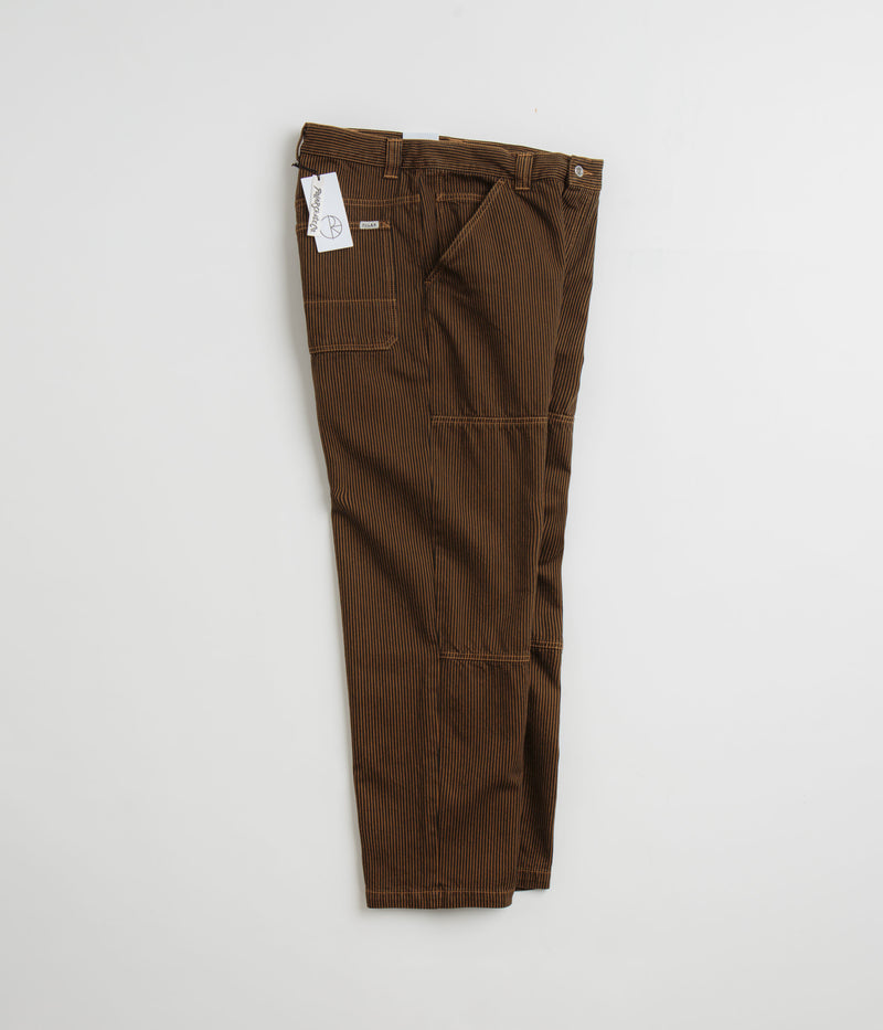 Polar 93 Hickory Stripe Work Pants in Rust