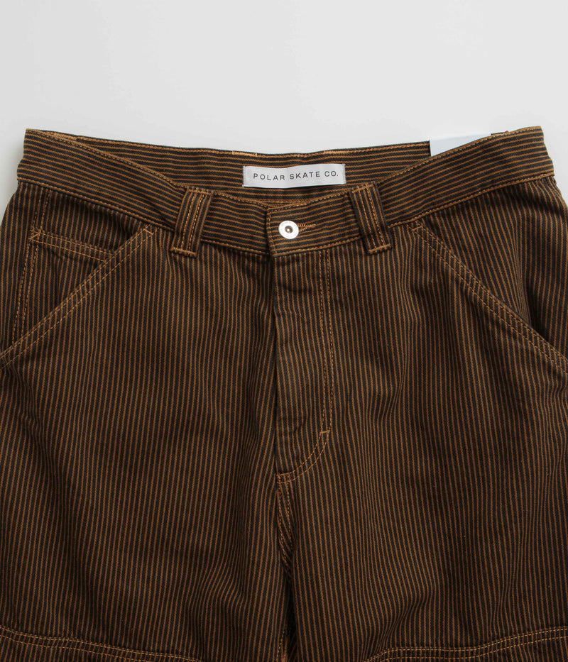 Polar 93 Hickory Stripe Work Pants in Rust