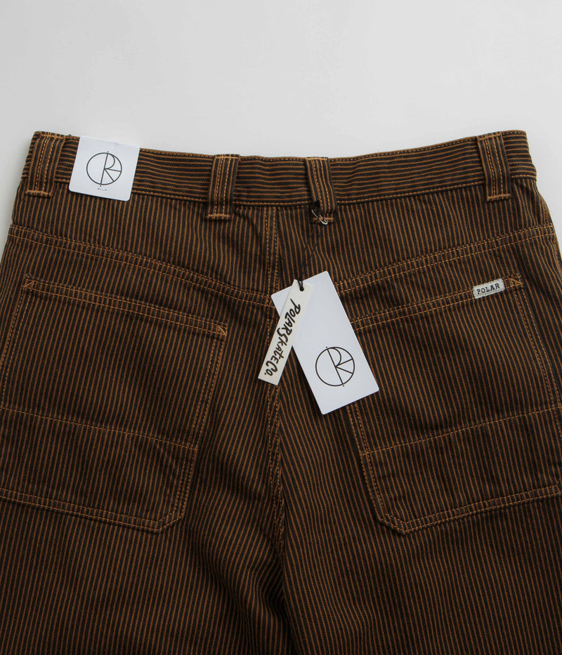 Polar 93 Hickory Stripe Work Pants in Rust