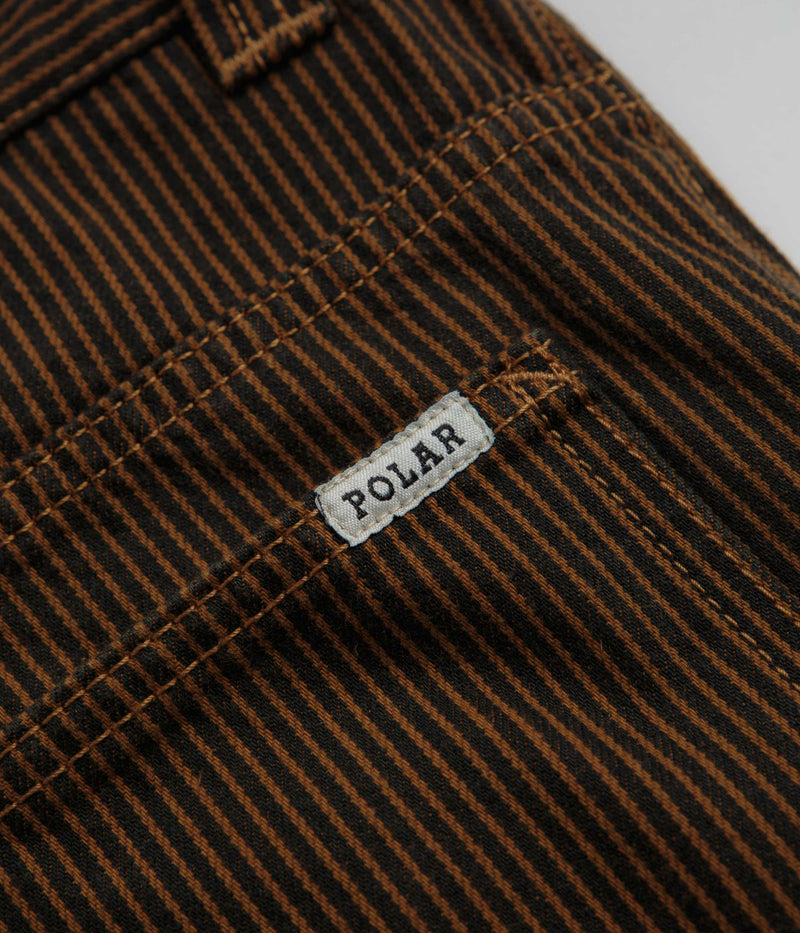 Polar 93 Hickory Stripe Work Pants in Rust