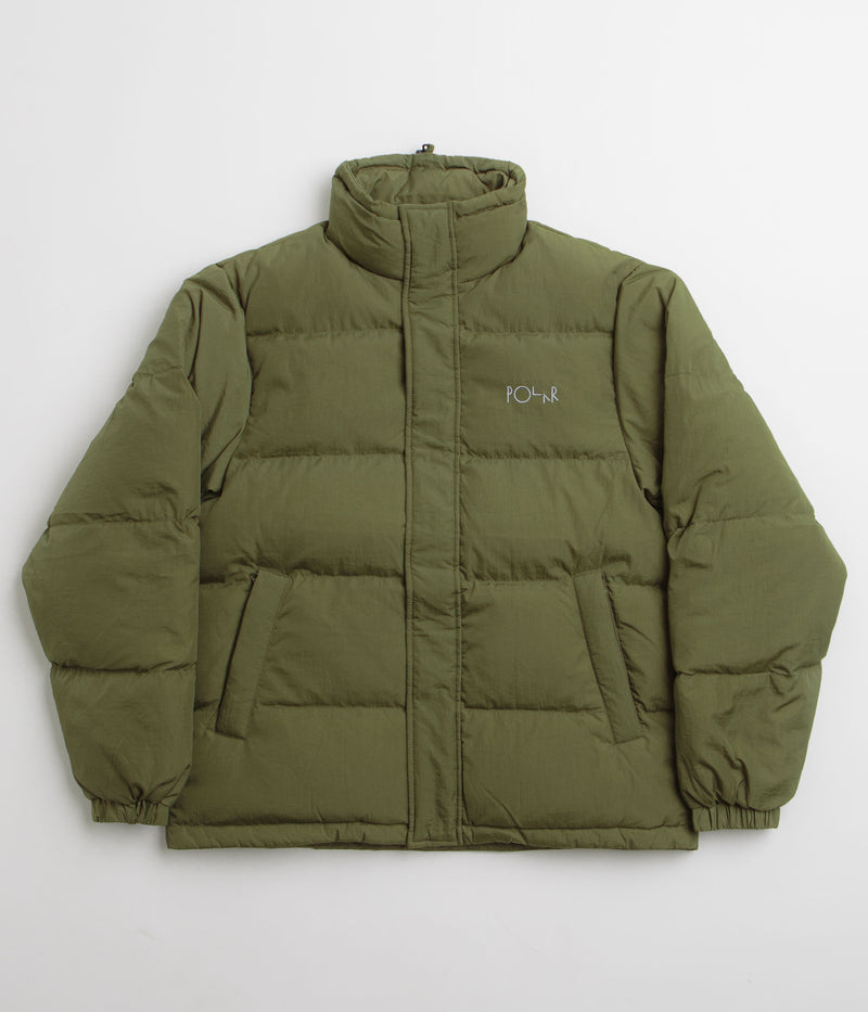 Polar Basic Puffer Jacket in Army Green
