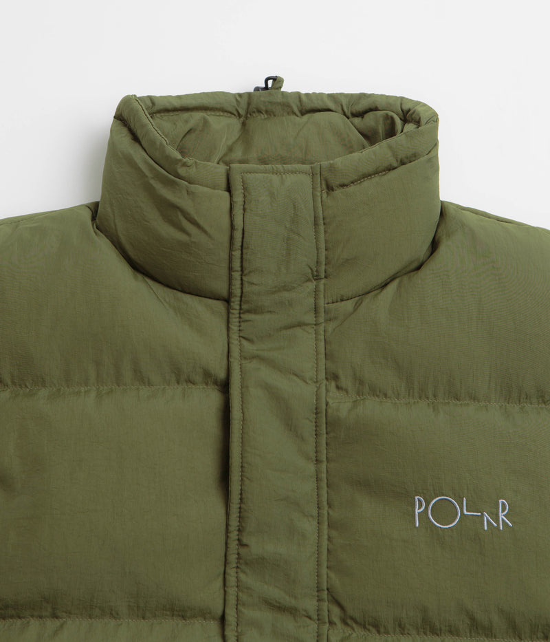 Polar Basic Puffer Jacket in Army Green