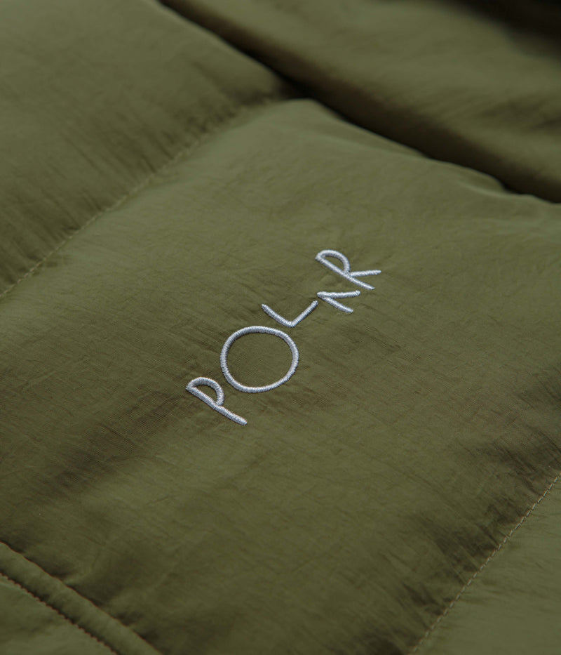 Polar Basic Puffer Jacket in Army Green