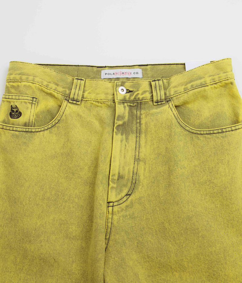 Polar Big Boy Jeans in Lemon Black and Demon Child