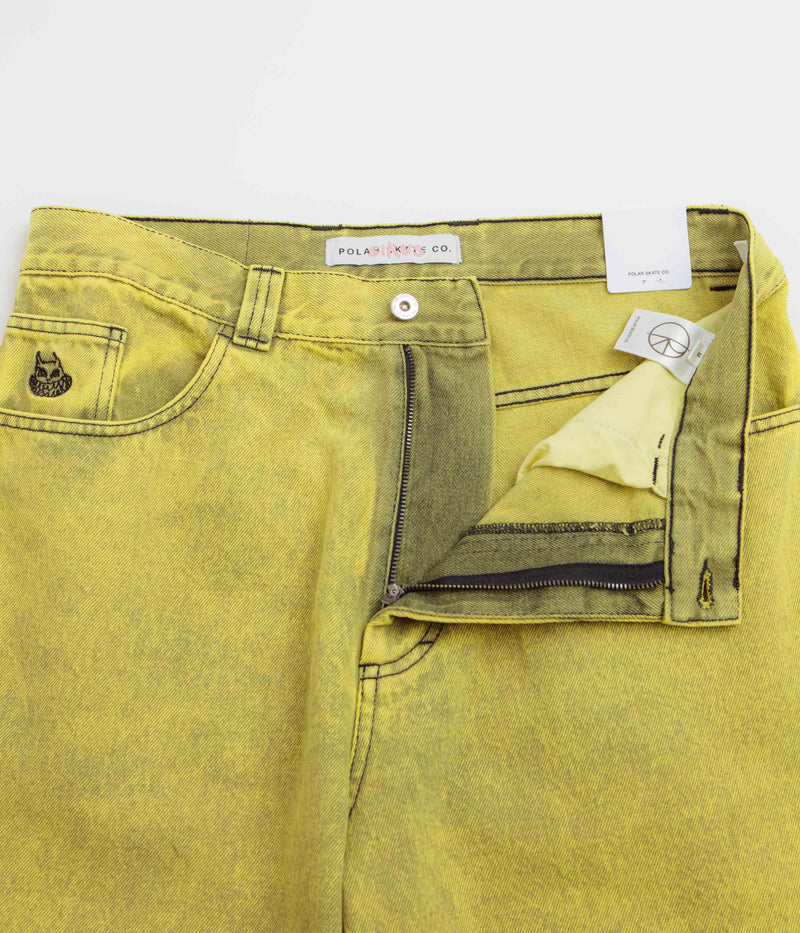 Polar Big Boy Jeans in Lemon Black and Demon Child