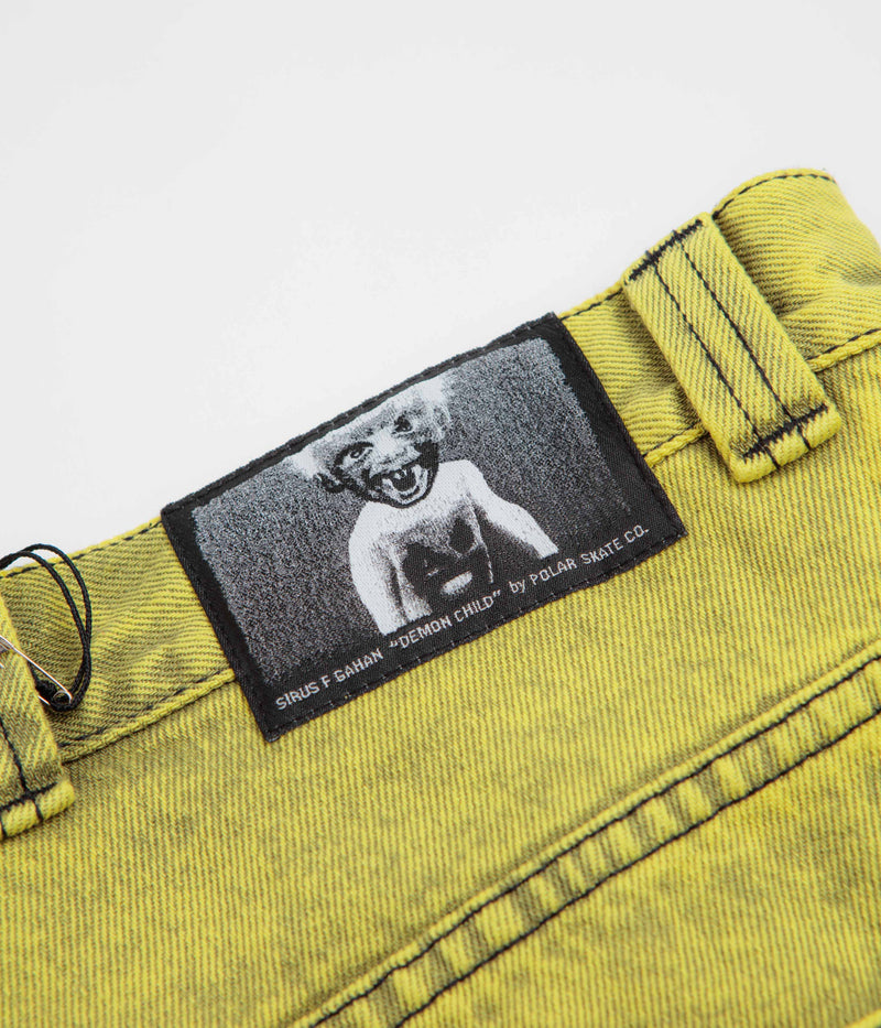 Polar Big Boy Jeans in Lemon Black and Demon Child