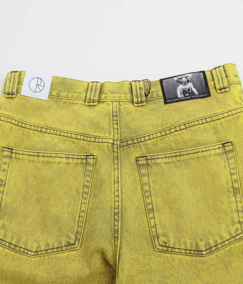 Polar Big Boy Jeans in Lemon Black and Demon Child