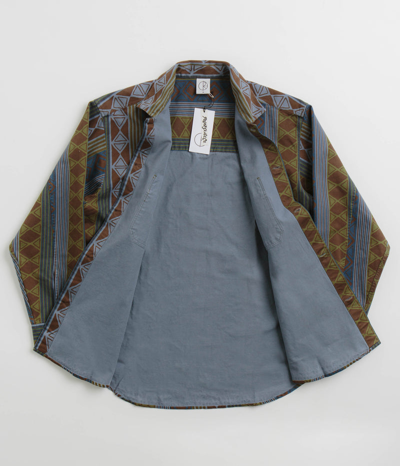 Polar Big Boy Overshirt in Blue Green Mix
