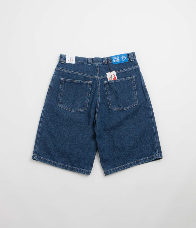 Polar Big Boy Shorts in Dark Blue and White Stitching