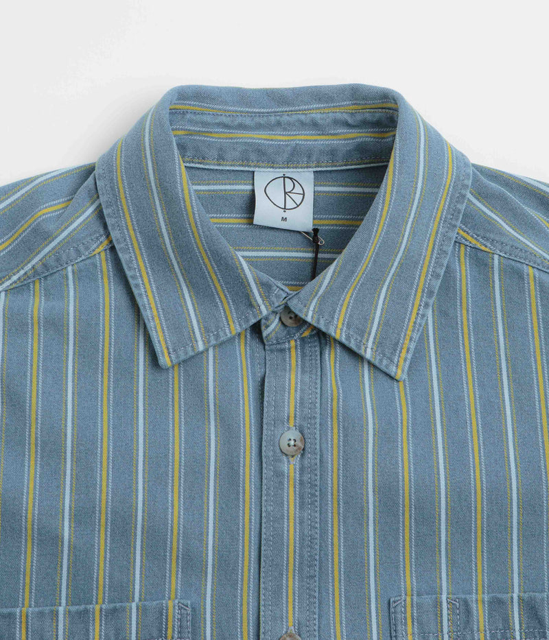 Polar Denim Mike Shirt in Blue and Yellow