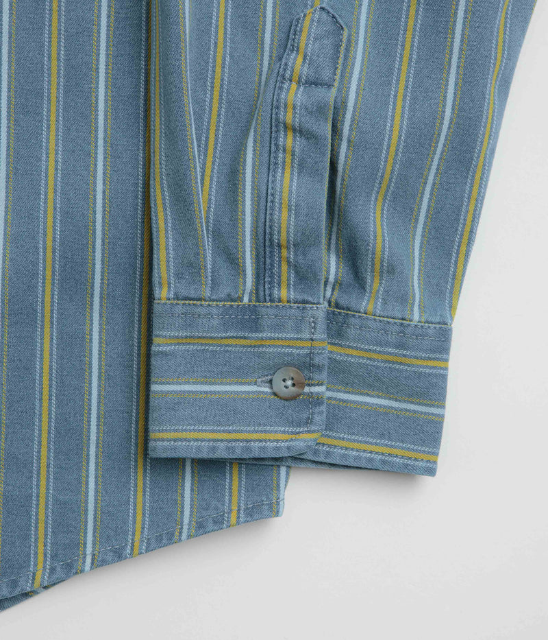 Polar Denim Mike Shirt in Blue and Yellow