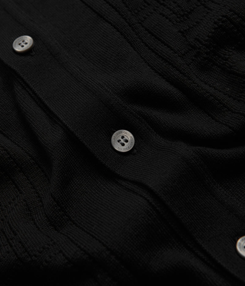 Polar Double P Miles Cardigan in Black