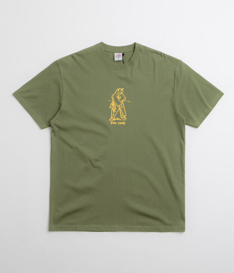 Polar Evol Times T-Shirt in Army Green
