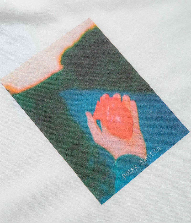 Polar Heart in Hand T-Shirt in White