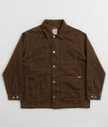 Polar Hickory Stripe Ezra Jacket in Rust