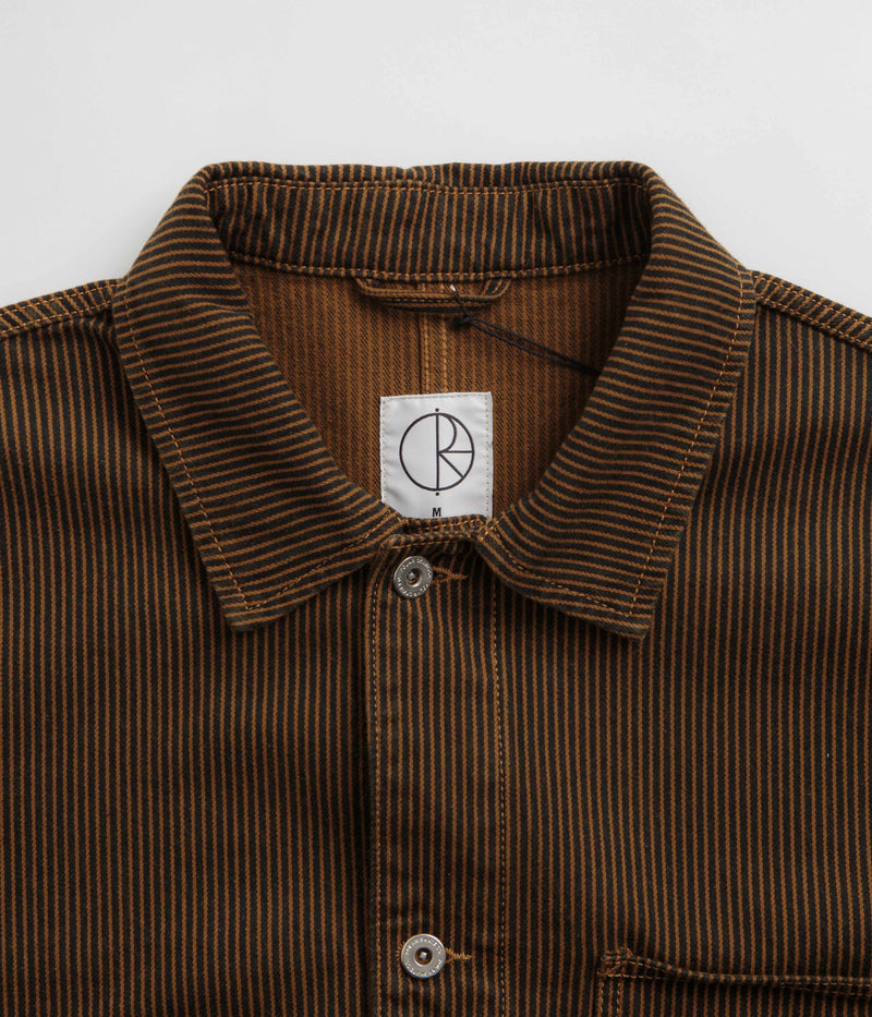 Polar Hickory Stripe Ezra Jacket in Rust