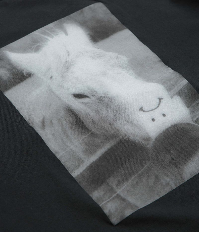 Polar Horse Hand T-Shirt in Silver Black