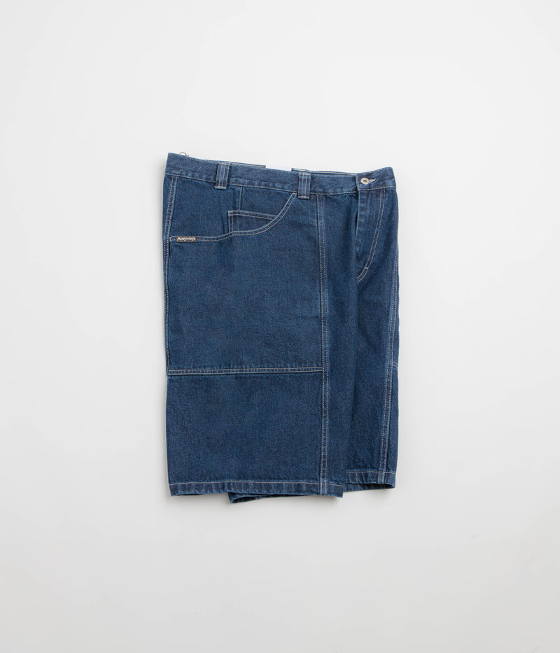 Polar Jiro Shorts in Dark Blue and White Stitching