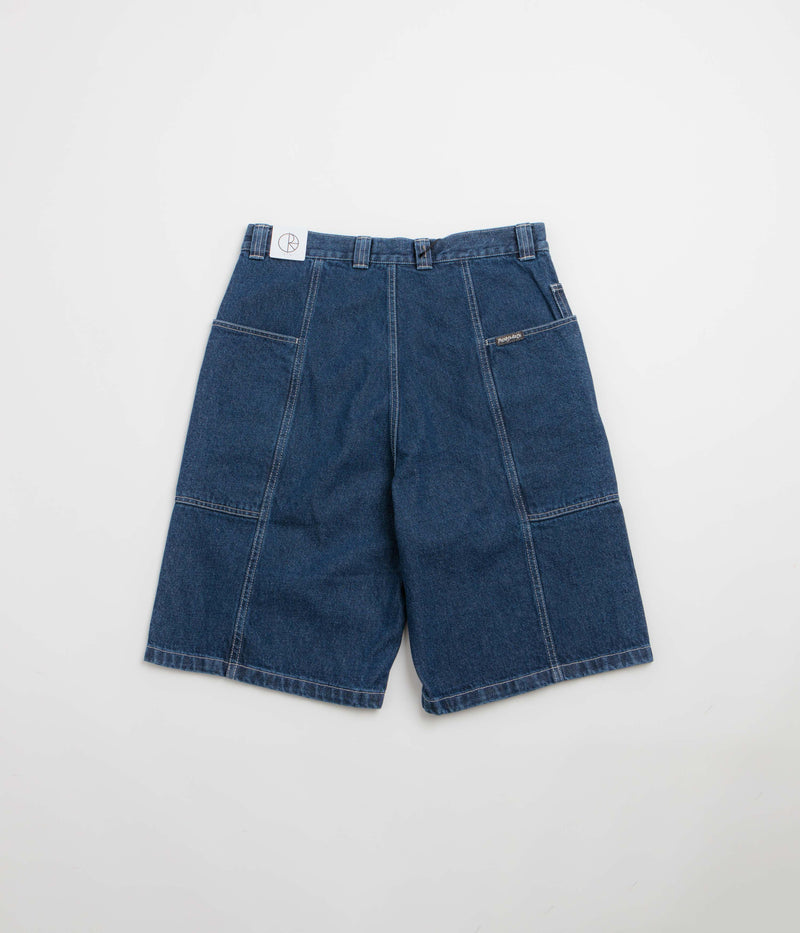 Polar Jiro Shorts in Dark Blue and White Stitching