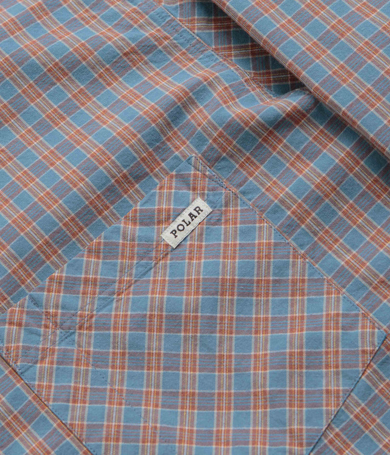 Polar Mitchell Shirt in Blue and Rust