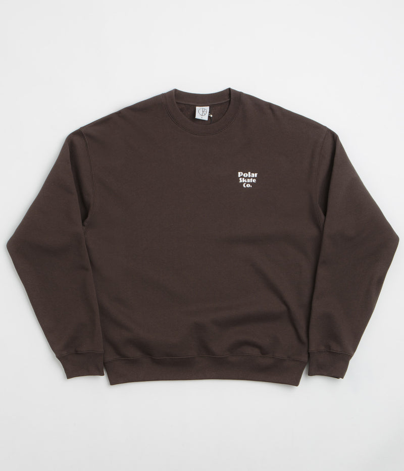 Polar New Sport Dave Crewneck Sweatshirt in Chocolate