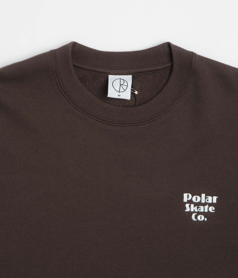 Polar New Sport Dave Crewneck Sweatshirt in Chocolate
