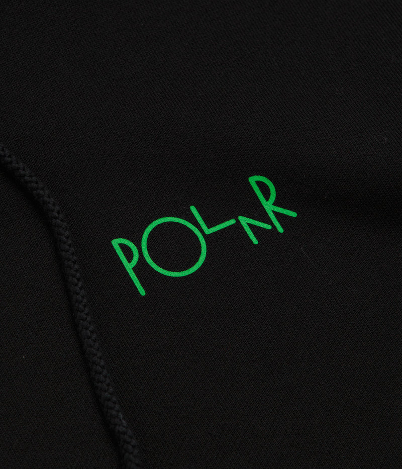 Polar Ourselves Collage Fill Logo Dave Hoodie in Black